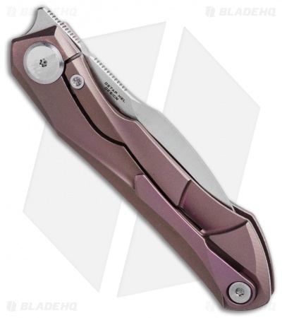 Bestech Knives Ivy Frame Lock Front Flipper Pink Ti (3" Satin)