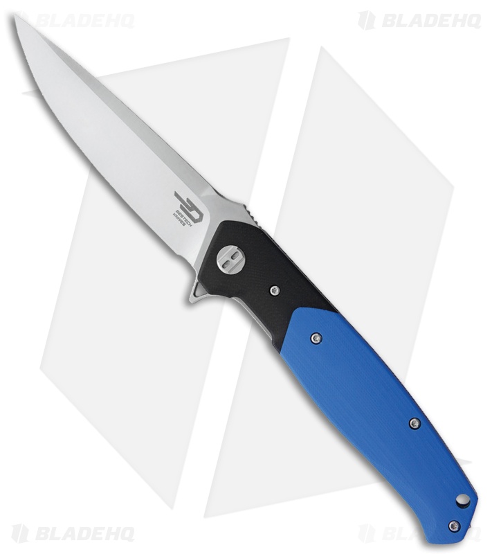 Bestech Knives Swordfish Liner Lock Knife Black/Blue G-10 - Blade HQ