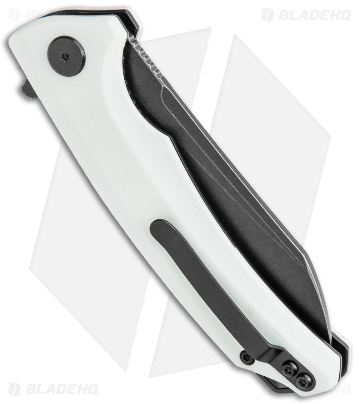 Bestech Knives Texel Liner Lock Knife White G-10 (3.25" Black) BG21E