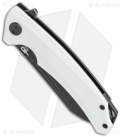 Bestech Knives Texel Liner Lock Knife White G-10 (3.25" Black) BG21E