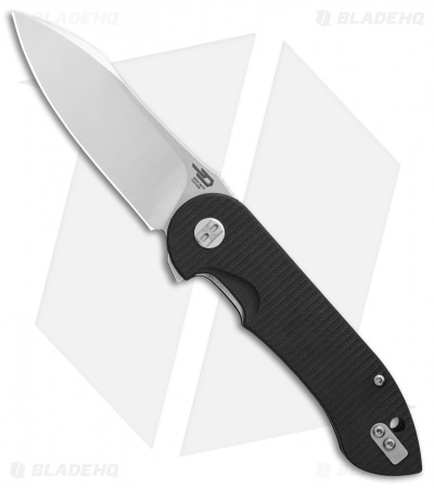 Bestech Knives Torpedo Liner Lock Knife Black G-10 (3.13" Satin) BG17A-1