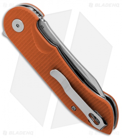 Bestech Knives Torpedo Liner Lock Knife Orange G-10 (3.13" Satin) BG17D-1