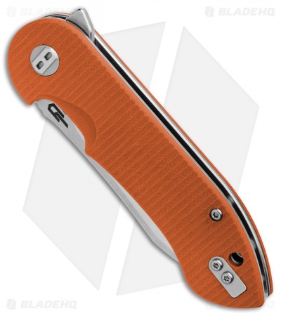 Bestech Knives Torpedo Liner Lock Knife Orange G-10 (3.13" Satin) BG17D-1