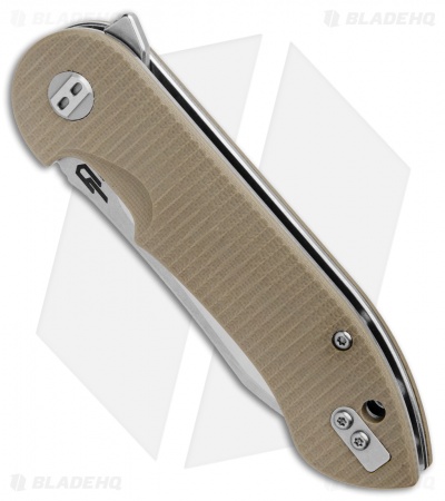 Bestech Knives Torpedo Liner Lock Knife Tan G-10 (3.13" Satin) BG17B-1