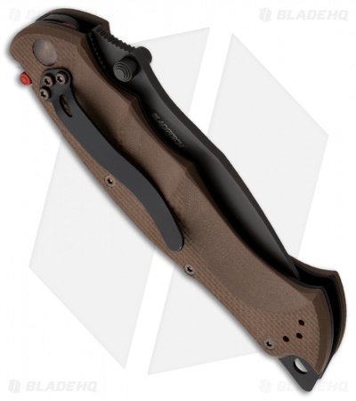Blade-Tech Profili Folding Knife Earth Brown G-10 (4" Black Plain)