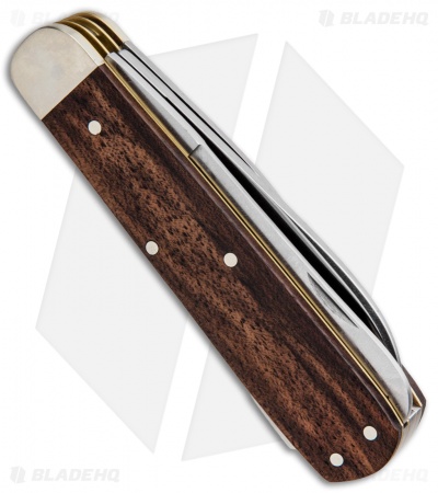 Boker Jager Gold Quadro Lockback Folding Knife Walnut Wood (3.38" Satin) 110646