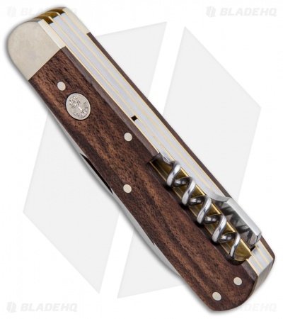 Boker Jager Gold Quadro Lockback Folding Knife Walnut Wood (3.38" Satin) 110646