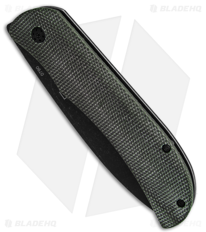 Boker Plus Exskelibur Micarta Mini Frame Lock Knife Green (2.7" Black ) 01BO367
