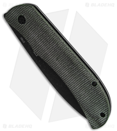Boker Plus Exskelibur Micarta Mini Frame Lock Knife Green (2.7" Black ) 01BO367