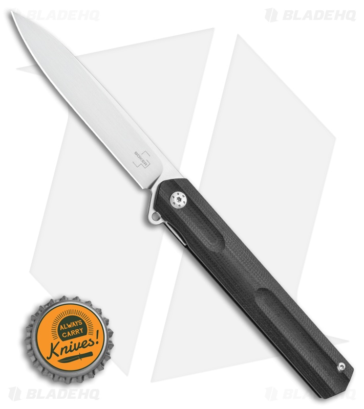 Boker Plus Kyoto Flipper Liner Lock Knife Black G-10 - Blade HQ