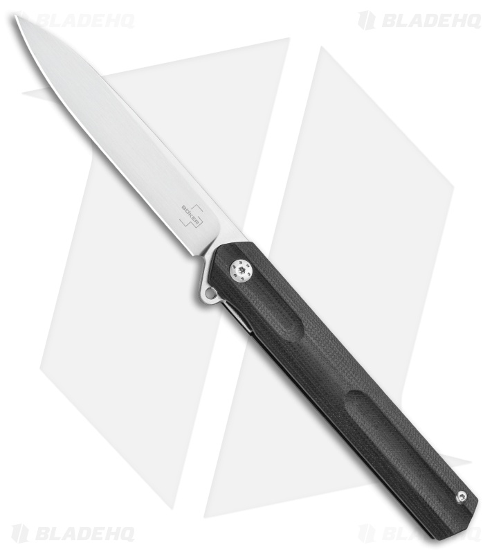 Boker Plus Kyoto Flipper Liner Lock Knife Black G-10 - Blade HQ