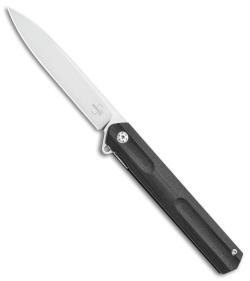 Boker Plus Kyoto Flipper Liner Lock Knife Black G-10 (3.5" D2) 01BO241