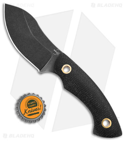 Boker Plus Nessmi Pro Exclusive Fixed Blade Knife Black Micarta (2.75" D2)