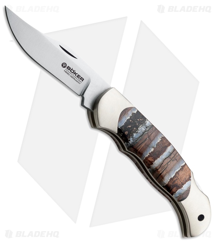 Boker Boy Scout Lock Back Knife Mammoth Tooth (2.25" Satin) 112404