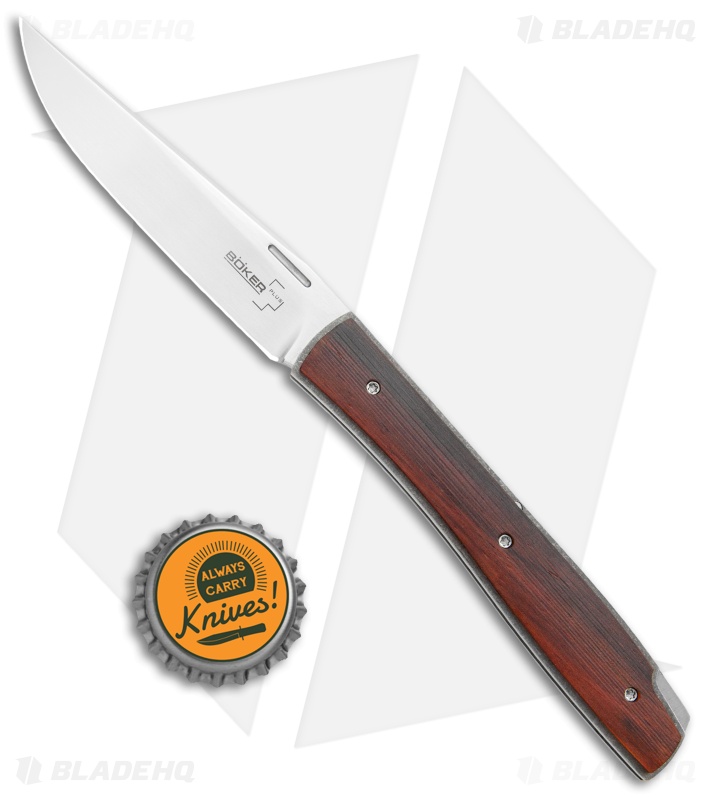 Boker Plus Urban Trapper Lockback Knife Cocobolo Wood (3.5" Satin) 01BO787