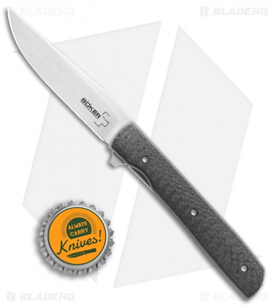 Boker Plus Urban Trapper Petite 42 Liner Lock Knife CF (2.75" Satin) 01BO783