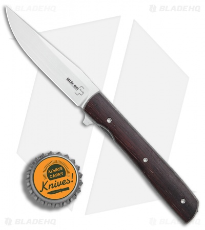 Boker Plus Urban Trapper Petite Flipper Knife Cocobolo (2.75" Satin) 01BO784