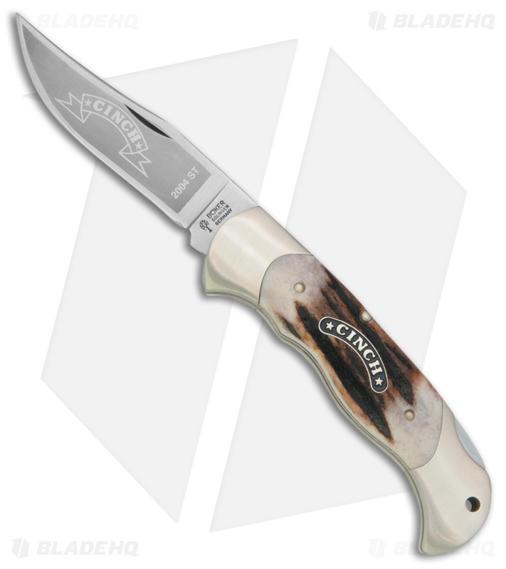 Boker Cinch Classic Hunter Folding Knife (3.1" Satin) 11CI2004ST