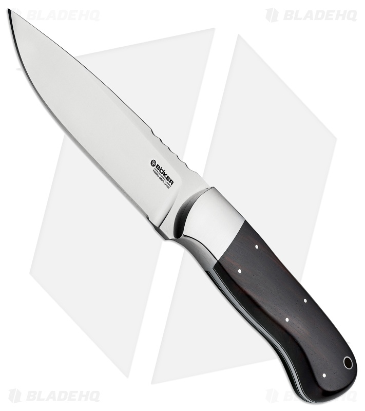 Boker Drikas Fixed Blade Knife Grenadill Wood (4.625" Mirror) 120648