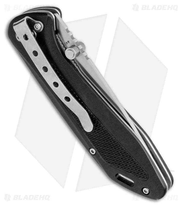 Boker Magnum Advance Checkering Black Liner Lock Knife Aluminum (3.1" Satin)
