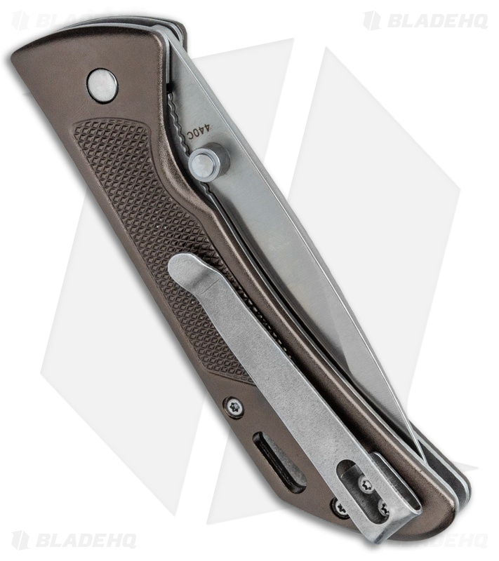 Boker Magnum Advance Checkering Bronze Liner Lock Knife Aluminum (3.1" Satin)