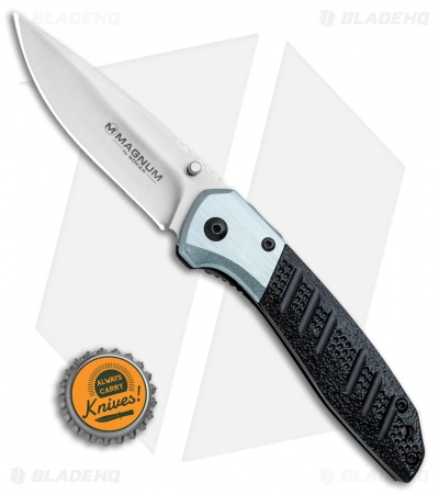 Boker Magnum Advance Pro EDC Thumb Stud Liner Lock Knife Aluminum (3.1" Satin)
