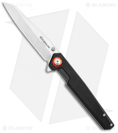 Boker Magnum Brachyptera Liner Lock Knife Black G-10 (3.5" Satin) 01SC076