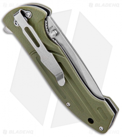 Boker Magnum Brutus Liner Lock Knife OD Green G-10 (3.25" Satin) 