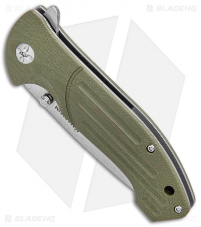 Boker Magnum Brutus Liner Lock Knife OD Green G-10 (3.25" Satin) 