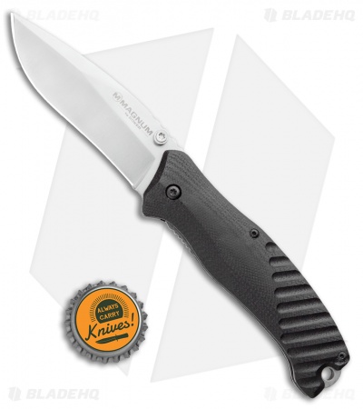 Boker Magnum Buddy Liner Lock Knife Black G-10 (3.25" Satin)