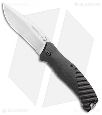 Boker Magnum Buddy Liner Lock Knife Black G-10 (3.25" Satin)
