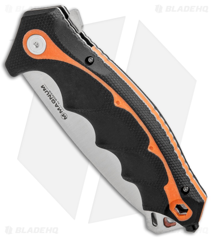 Boker Magnum Chainsaw Attendant Liner Lock Knife (3.6" Satin) 01RY294