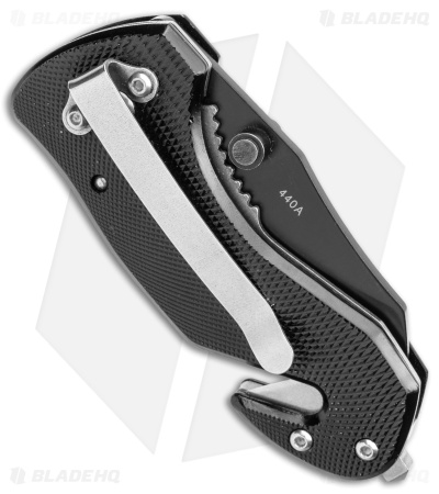 Boker Magnum Compact Rescue Liner Lock Knife (2.375" Black) 01MB456