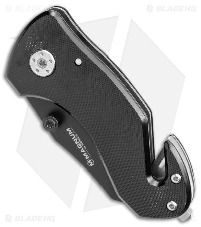 Boker Magnum Compact Rescue Liner Lock Knife (2.375" Black) 01MB456
