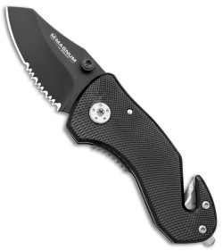 Boker Magnum Compact Rescue Liner Lock Knife (2.375" Black) 01MB456