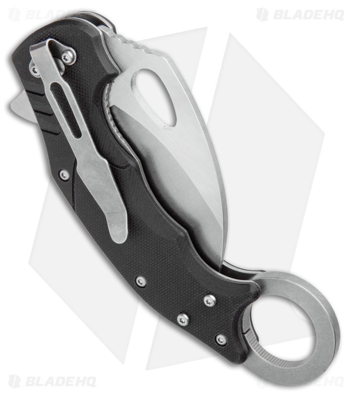 Boker Magnum Dark Claw Liner Lock Karambit Knife Black G-10 (2.75" Stonewash)