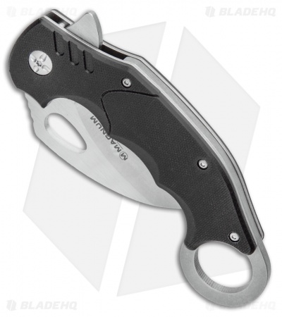 Boker Magnum Dark Claw Liner Lock Karambit Knife Black G-10 (2.75" Stonewash)
