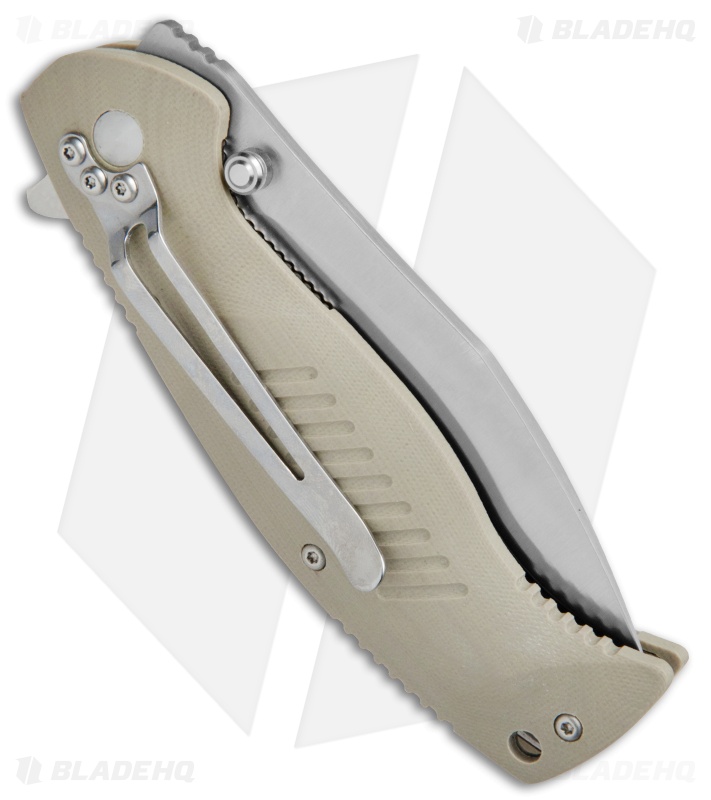Boker Magnum Delta Whiskey Liner Lock Knife Tan G-10 (3.5" Satin) 01MB703