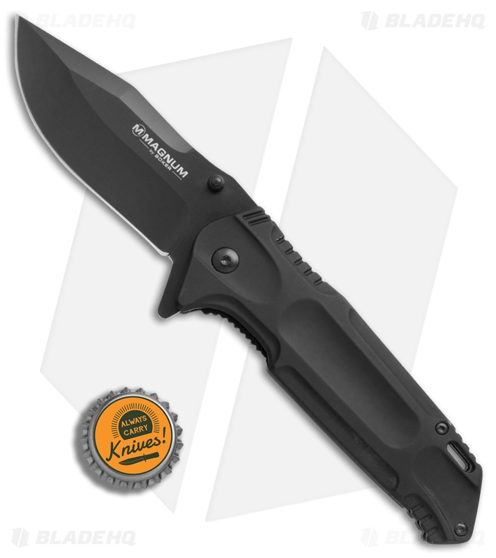 Boker Magnum Doorkicker Liner Lock Knife (3.3" Black) 01MB709