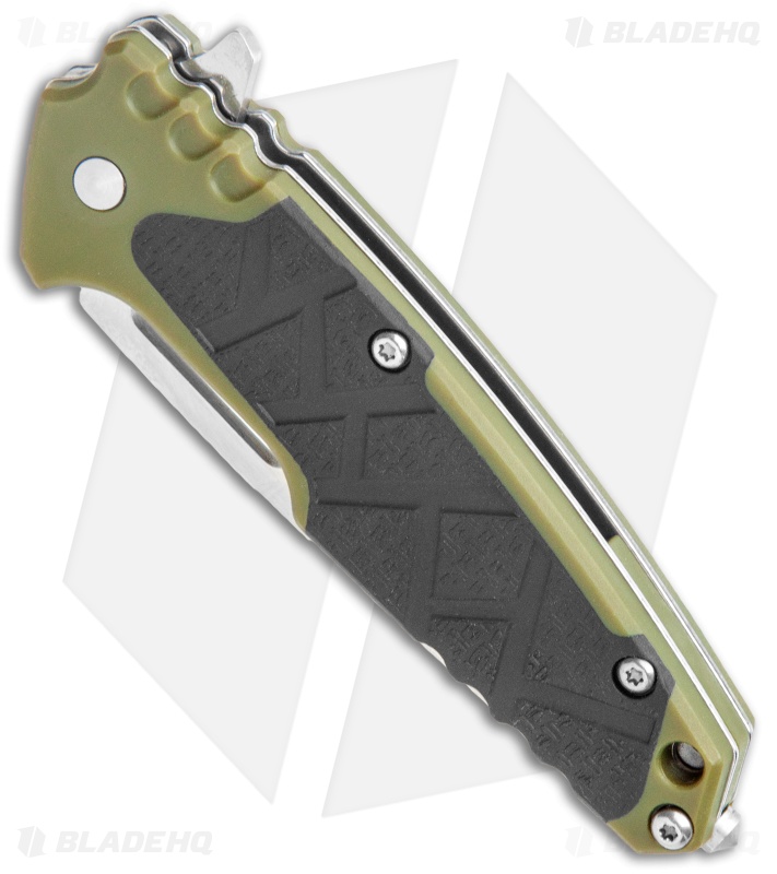 Boker Magnum Enok Frame Lock Knife Black/OD Green FRP (2.6" Satin) 01MB232