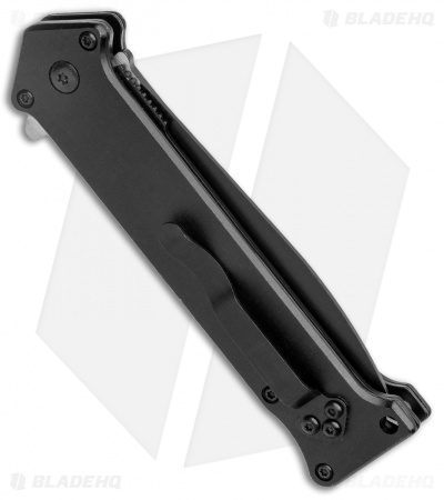 Boker Magnum Intricate Spring Assisted Knife Black Aluminum (3.5" Two-Tone)