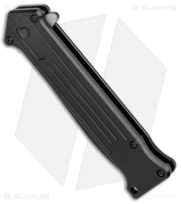 Boker Magnum Intricate Spring Assisted Knife Black Aluminum (3.5" Two-Tone)