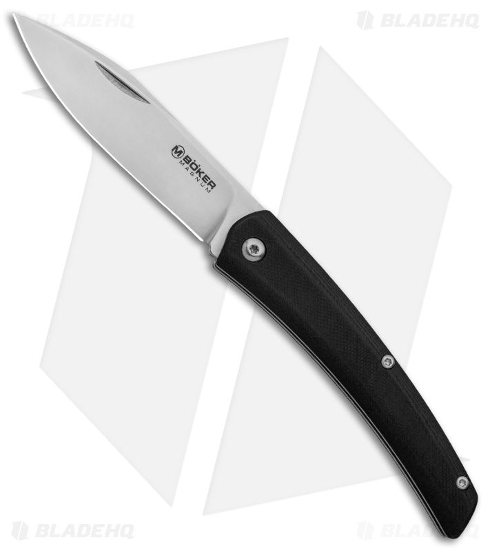 Boker Magnum Long Lead EDC Slip Joint Black G-10 (3.1" Satin) 01SC080