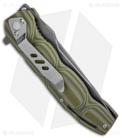 Boker Magnum Leader Liner Lock Knife OD Green G-10 (3.75" Gray) 01MB702
