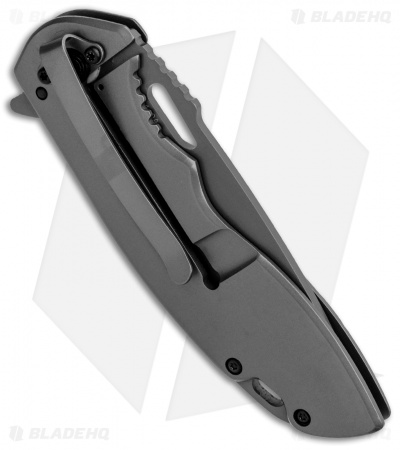 Boker Magnum Massive Half Skull Frame Lock Knife (3.4" Gray)