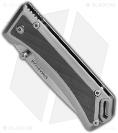 Boker Magnum Metal Frame Lock Knife Gray G-10 (3.4" Satin) 01MB704
