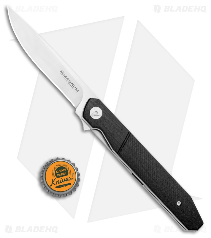 Boker Magnum Miyu Liner Lock Knife Black G-10 (4" Satin) 01SC060