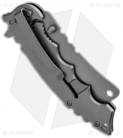 Boker Magnum Mortem Liner Lock Knife Gray Skull (3.375" Gray) 01RY217