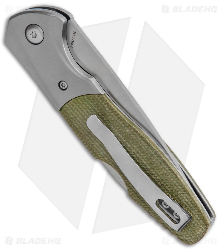 Boker Magnum Nice Lock Back Knife Green Micarta (3.3" Satin) 01SC079