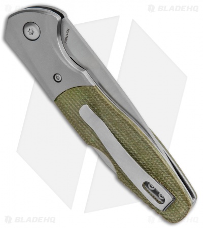 Boker Magnum Nice Lock Back Knife Green Micarta (3.3" Satin) 01SC079